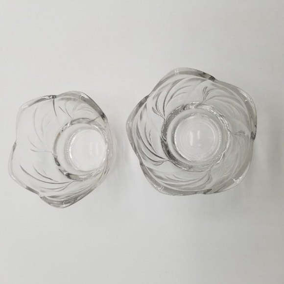 Votive Clear Glass Candle Holder Set Lumin Essence 2 Pieces - Picture 3 of 7